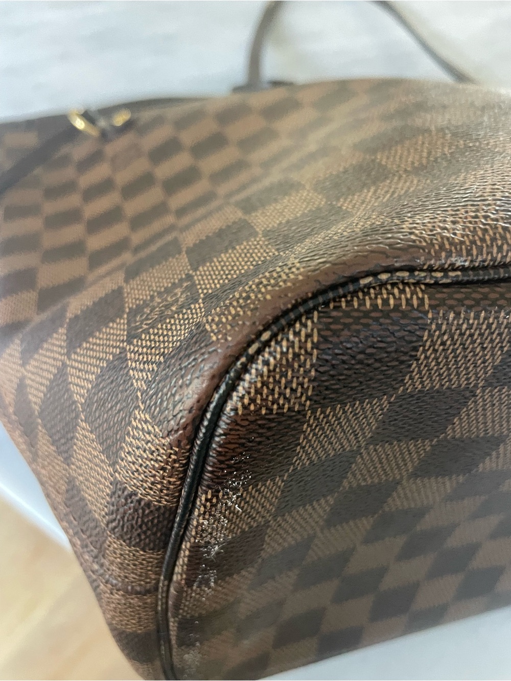 🌸authentic Louis Vuitton neverfull mm tote in damier ebene pink ballerine - Picture 7 of 10